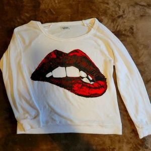 Lauren Moshi Biting Lips Sweatshirt